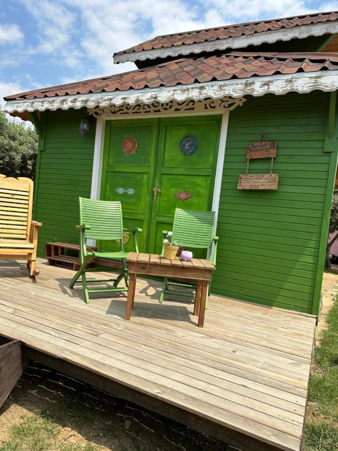 Seyyah Cafe Bungalows Aliaga Kültér fotó